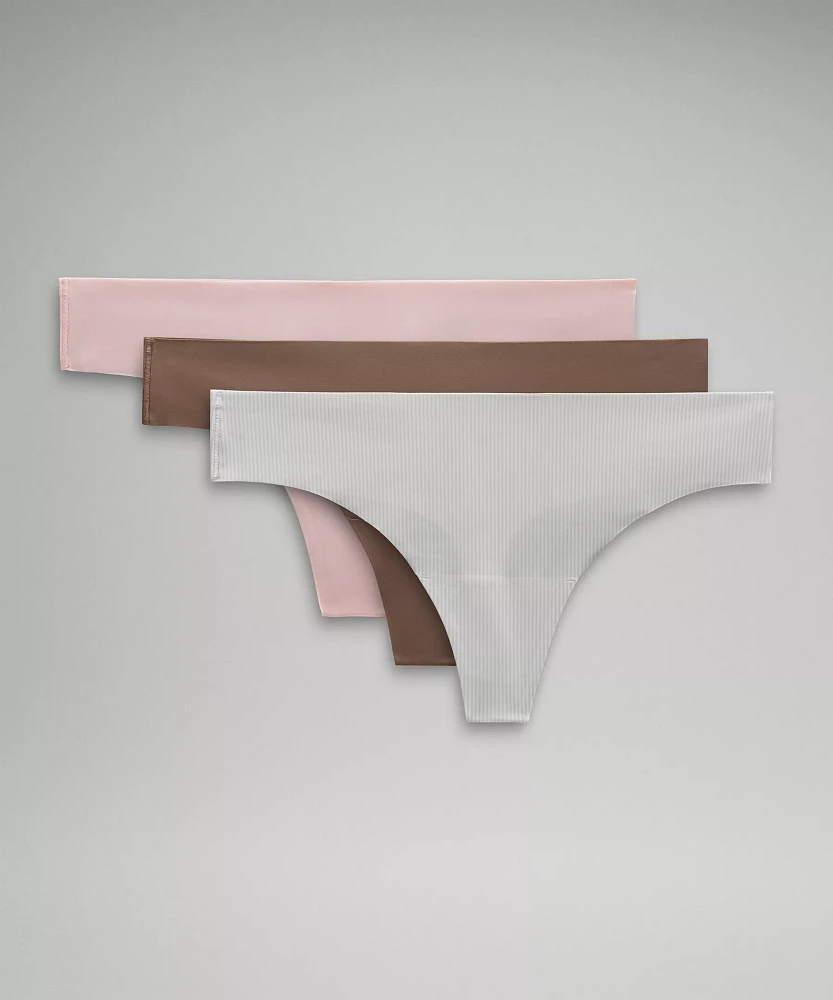 InvisiWear Mid-Rise Thong Underwear *3 Pack | Women's