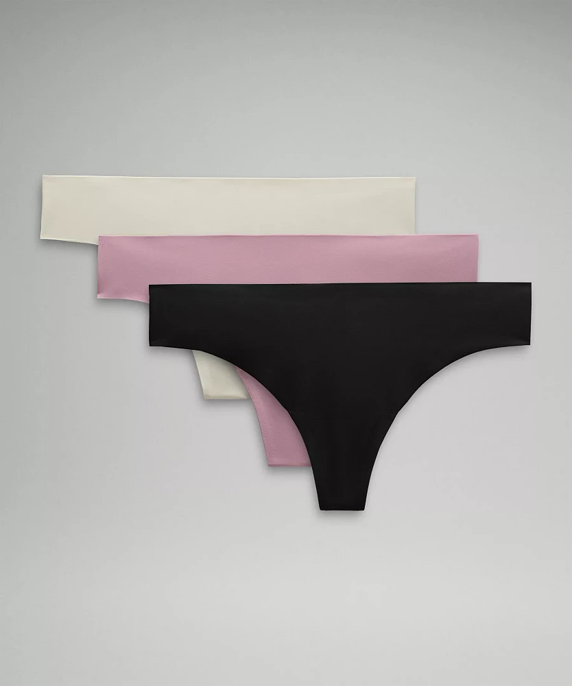 InvisiWear Mid-Rise Thong Underwear *3 Pack | Women's