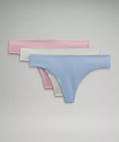 InvisiWear Mid-Rise Thong Underwear *3 Pack | Women's