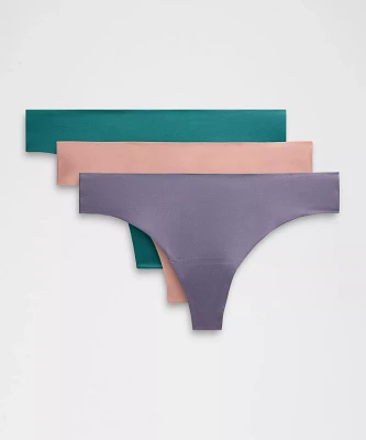 InvisiWear Mid-Rise Thong Underwear *3 Pack | Women's