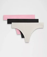 InvisiWear Mid-Rise Thong Underwear *3 Pack | Women's