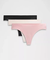 InvisiWear Mid-Rise Thong Underwear *3 Pack | Women's