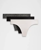 InvisiWear Mid-Rise Thong Underwear *3 Pack | Women's