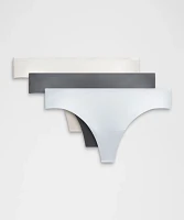 InvisiWear Mid-Rise Thong Underwear *3 Pack | Women's