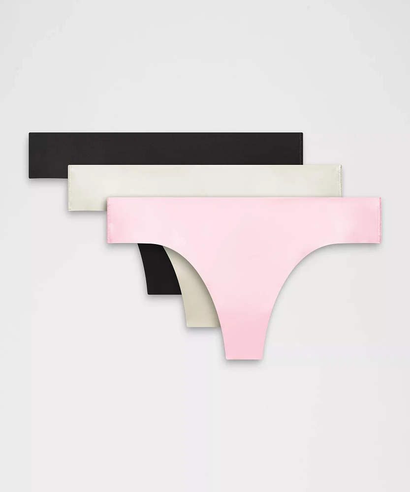 InvisiWear Mid-Rise Thong Underwear *3 Pack | Women's