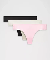 InvisiWear Mid-Rise Thong Underwear *3 Pack | Women's