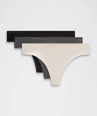 InvisiWear Mid-Rise Thong Underwear *3 Pack | Women's