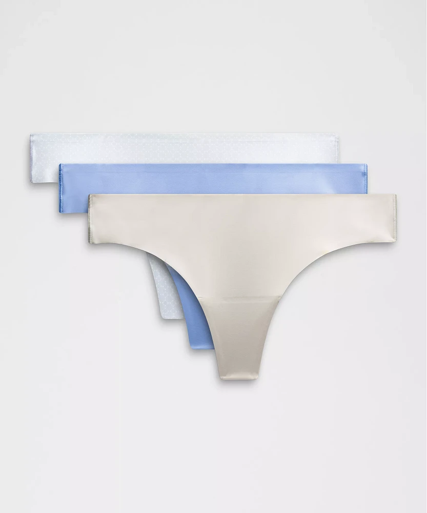 InvisiWear Mid-Rise Thong Underwear *3 Pack | Women's