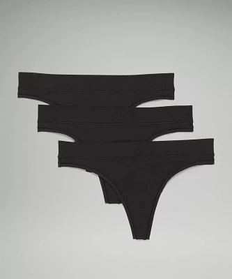 UnderEase Mid-Rise Thong Underwear *3 Pack | Women's