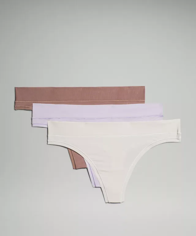 lululemon athletica, Intimates & Sleepwear, Lululemon Invisiwear Mid Rise  Thong Underwear 5 Pack