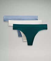 UnderEase Mid-Rise Thong Underwear *3 Pack | Women's