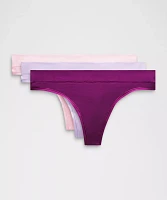 UnderEase Mid-Rise Thong Underwear *3 Pack | Women's