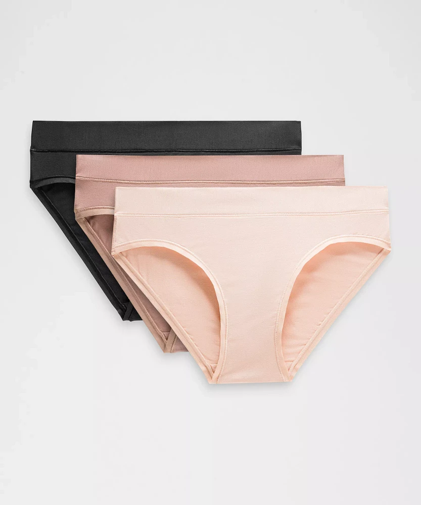 UnderEase Mid-Rise Bikini Underwear *3 Pack | Women's