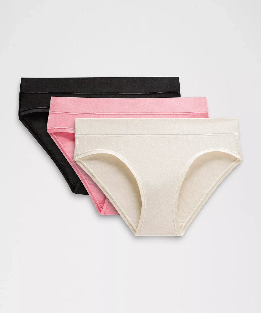 UnderEase Mid-Rise Bikini Underwear *3 Pack | Women's