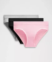 UnderEase Mid-Rise Bikini Underwear *3 Pack | Women's
