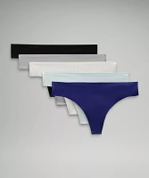 InvisiWear Mid-Rise Thong Underwear *5 Pack | Women's