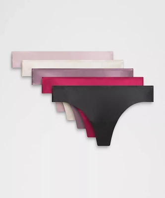 InvisiWear Mid-Rise Thong Underwear *5 Pack | Women's