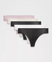 InvisiWear Mid-Rise Thong Underwear *5 Pack | Women's