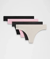 InvisiWear Mid-Rise Thong Underwear *5 Pack | Women's