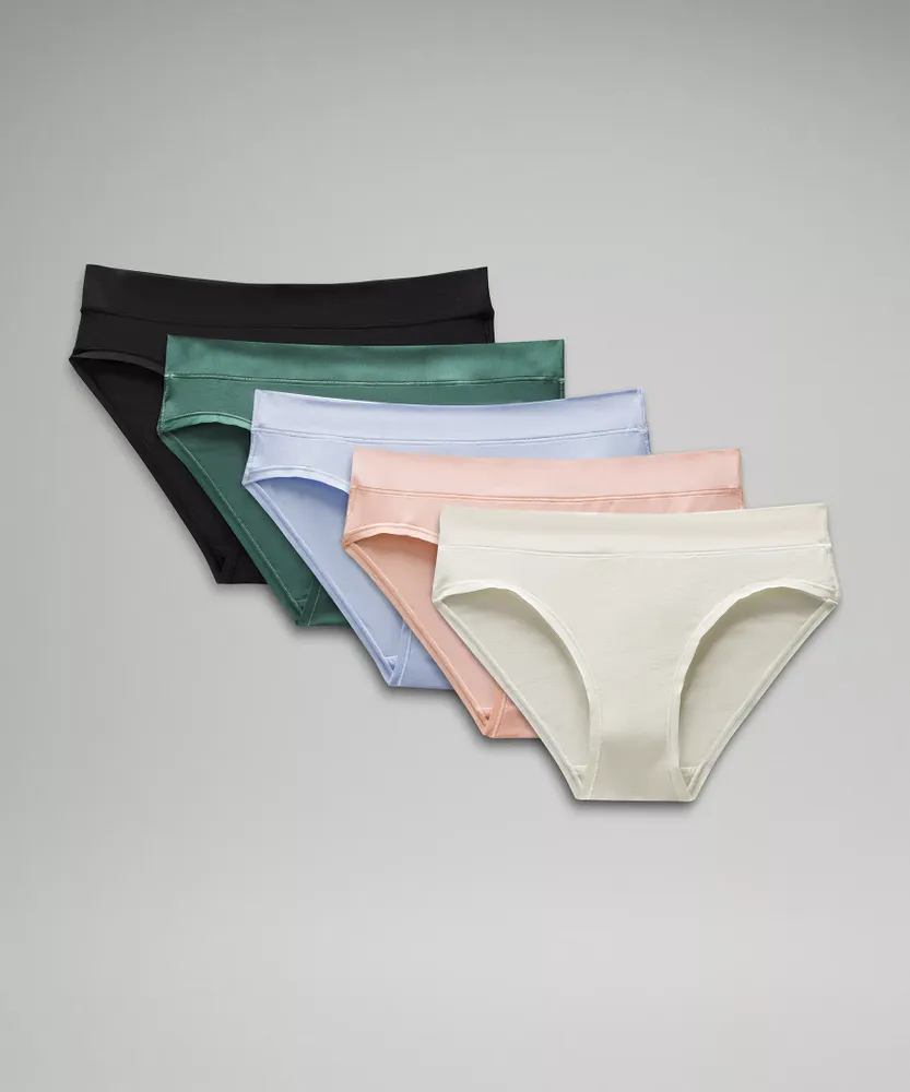 UnderEase Mid-Rise Bikini Underwear *5 Pack | Women's