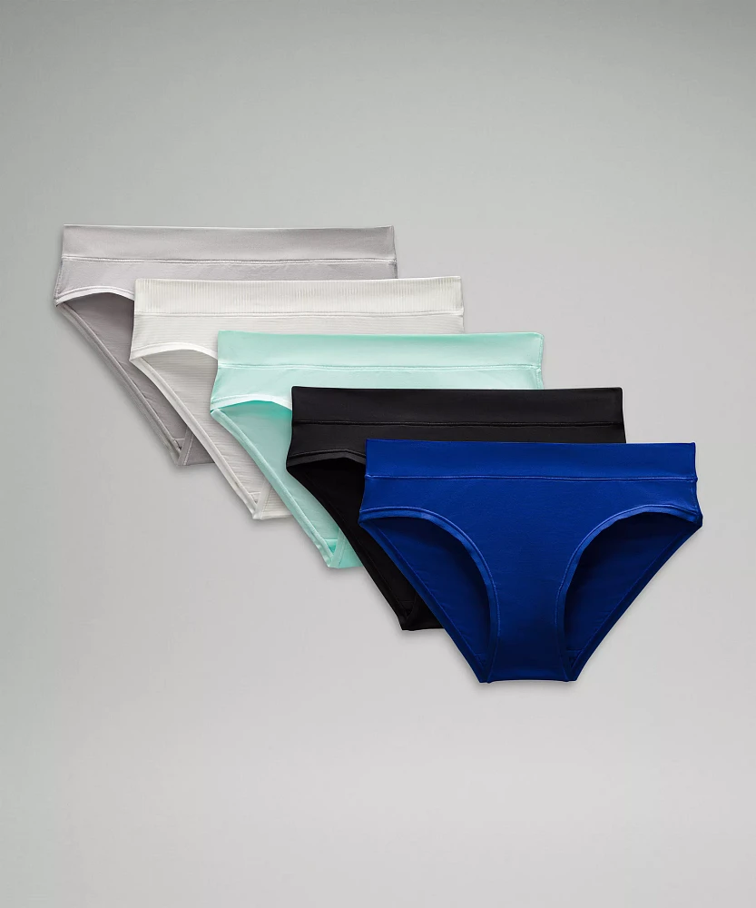 UnderEase Mid-Rise Bikini Underwear *5 Pack | Women's