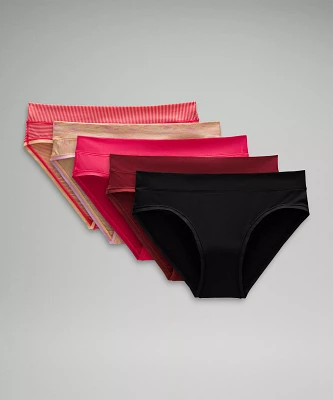 UnderEase Mid-Rise Bikini Underwear *5 Pack | Women's