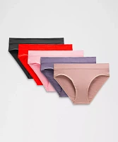 UnderEase Mid-Rise Bikini Underwear *5 Pack | Women's