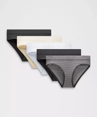 UnderEase Mid-Rise Bikini Underwear *5 Pack | Women's
