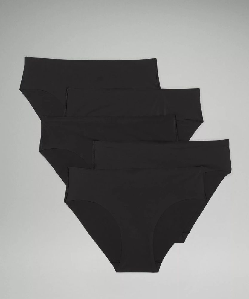 Lululemon UnderEase Mid Rise Bikini Underwear 3 Pack - Black