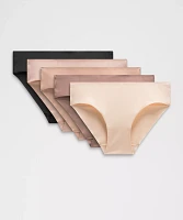 InvisiWear Mid-Rise Bikini Underwear *5 Pack | Women's