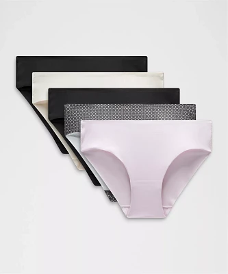 InvisiWear Mid-Rise Bikini Underwear *5 Pack | Women's