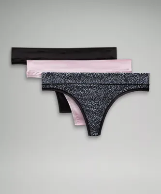 UnderEase Mid-Rise Thong Underwear *3 Pack | Women's