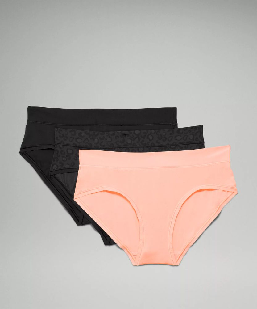 Lululemon athletica UnderEase Mid-Rise Hipster Underwear 3 Pack, Women's