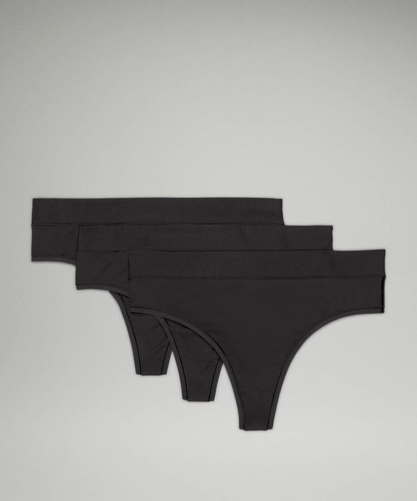 Buy Calvin Klein Underwear 3-Pack High Waist Thong - Black