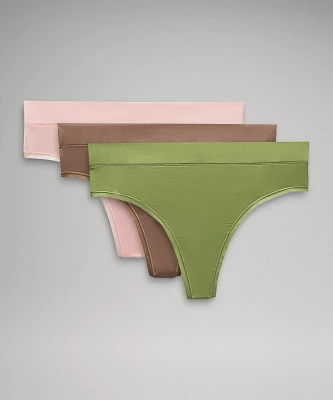 UnderEase High-Rise Thong Underwear *3 Pack | Women's