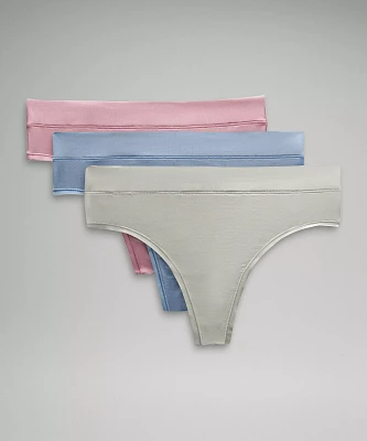 UnderEase High-Rise Thong Underwear *3 Pack | Women's