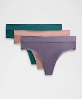 UnderEase High-Rise Thong Underwear *3 Pack | Women's