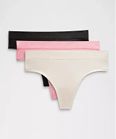 UnderEase High-Rise Thong Underwear *3 Pack | Women's