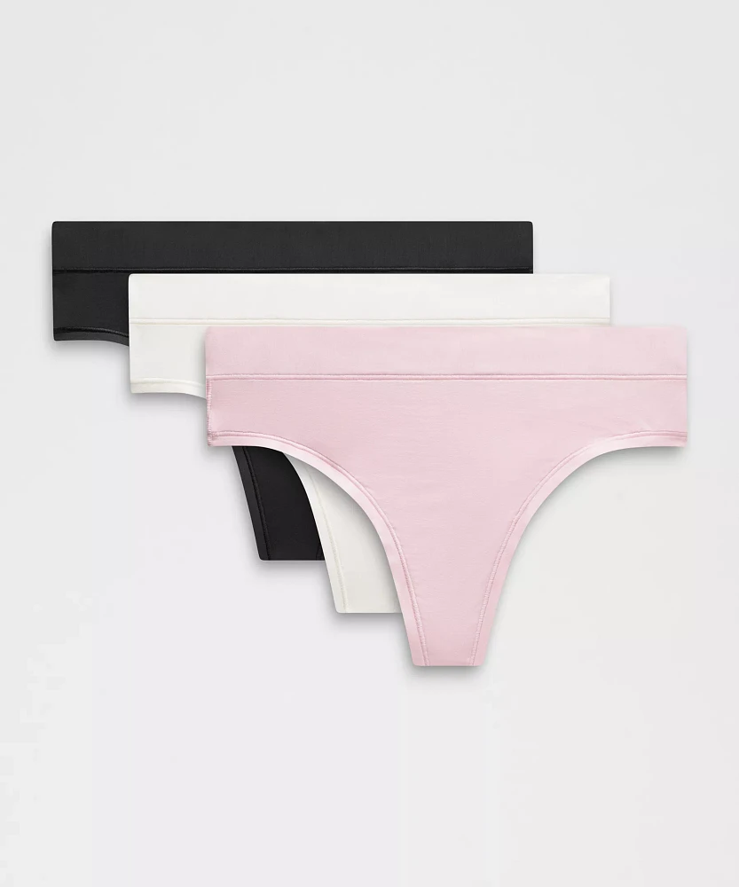 UnderEase High-Rise Thong Underwear *3 Pack | Women's