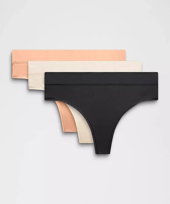 UnderEase High-Rise Thong Underwear *3 Pack | Women's