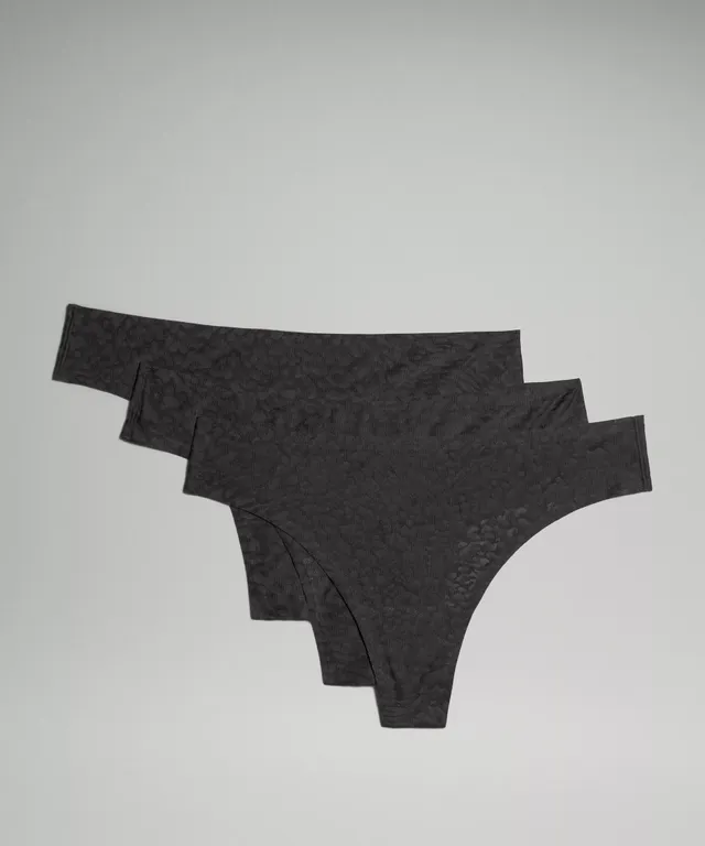 Lululemon athletica InvisiWear Mid-Rise Thong Underwear Performance Lace *3  Pack, Women's