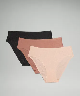 InvisiWear Mid-Rise Bikini Underwear Performance Lace *3 Pack | Women's