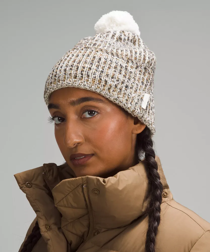 Women's Textured Fleece-Lined Knit Beanie | Hats