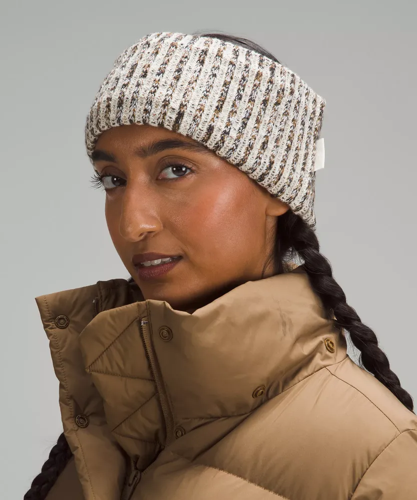 Women's Textured Fleece-Lined Knit Ear Warmer | Women's Hats