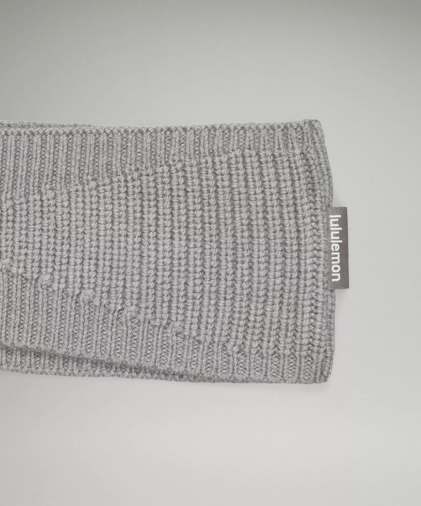 Women's Ribbed Merino Wool-Blend Knit Ear Warmer | Women's Hats