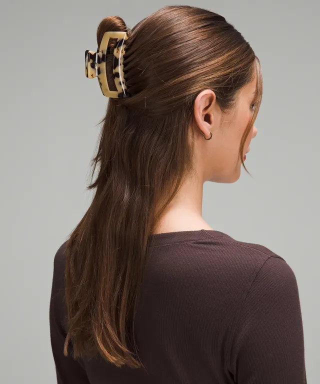 Lululemon Claw Hair Clips Set *4 Pack - Black / Golden Sand