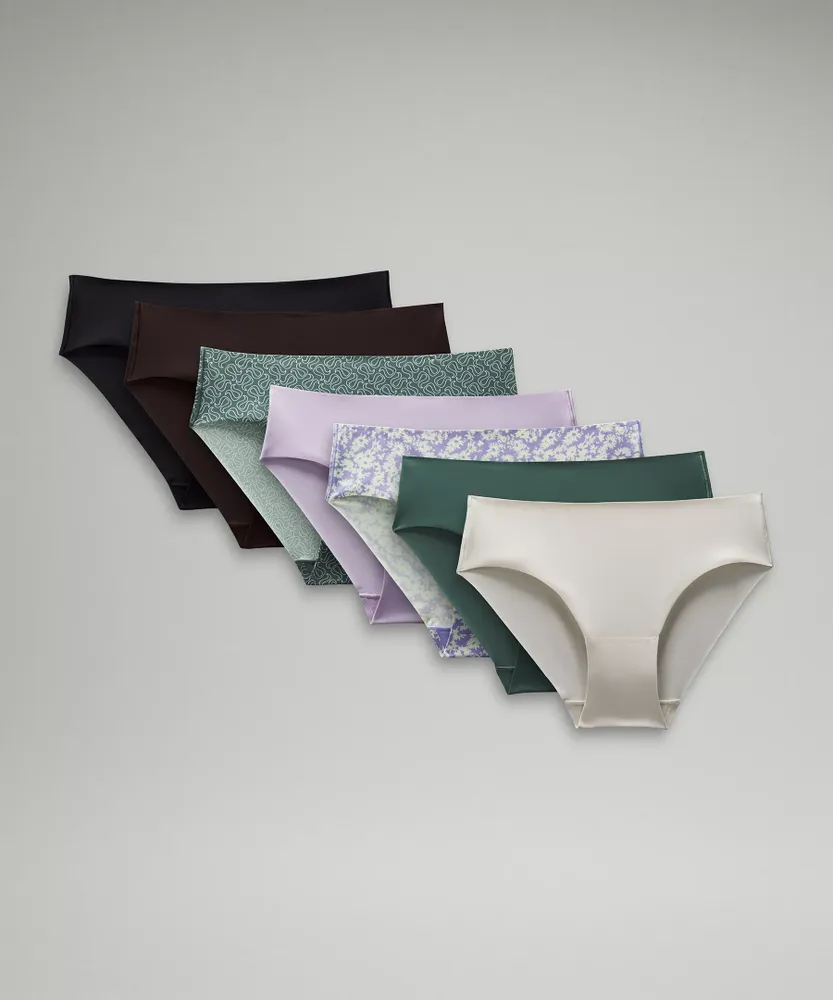 Lululemon Invisiwear Mid Rise Bikini Underwear 3 Pack In Purple