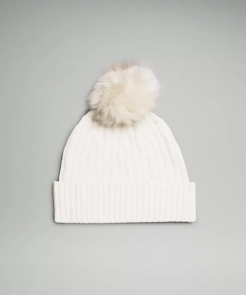 Women's Cable Knit Pom Beanie | Women's Hats