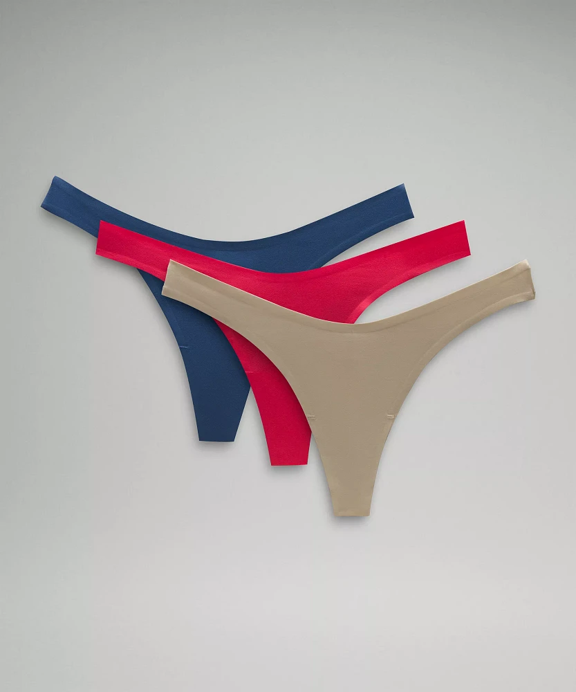Wundermost Ultra-Soft Nulu Dipped-Waist Thong Underwear *3 Pack | Women's