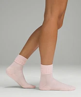 Women's Daily Stride Fold-Over Terry Crew Socks |